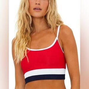 BEACH RIOT 
Eva Colorblock Bikini Top